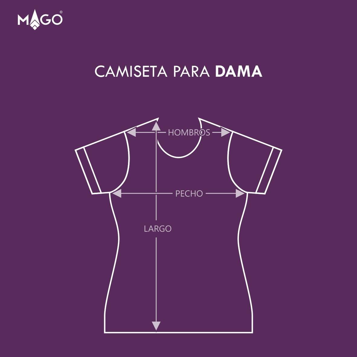 Guía de camisetas | Damas